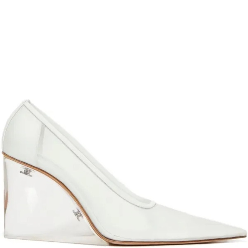 Sportmax 90mm leather wedge platforms